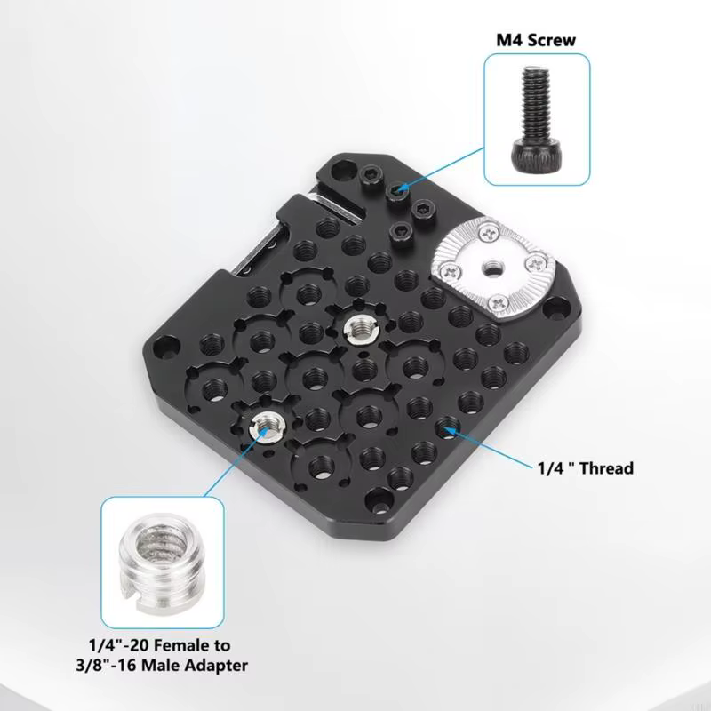 Placa de montaje táctica de aluminio ligera con múltiples orificios - imagen 4