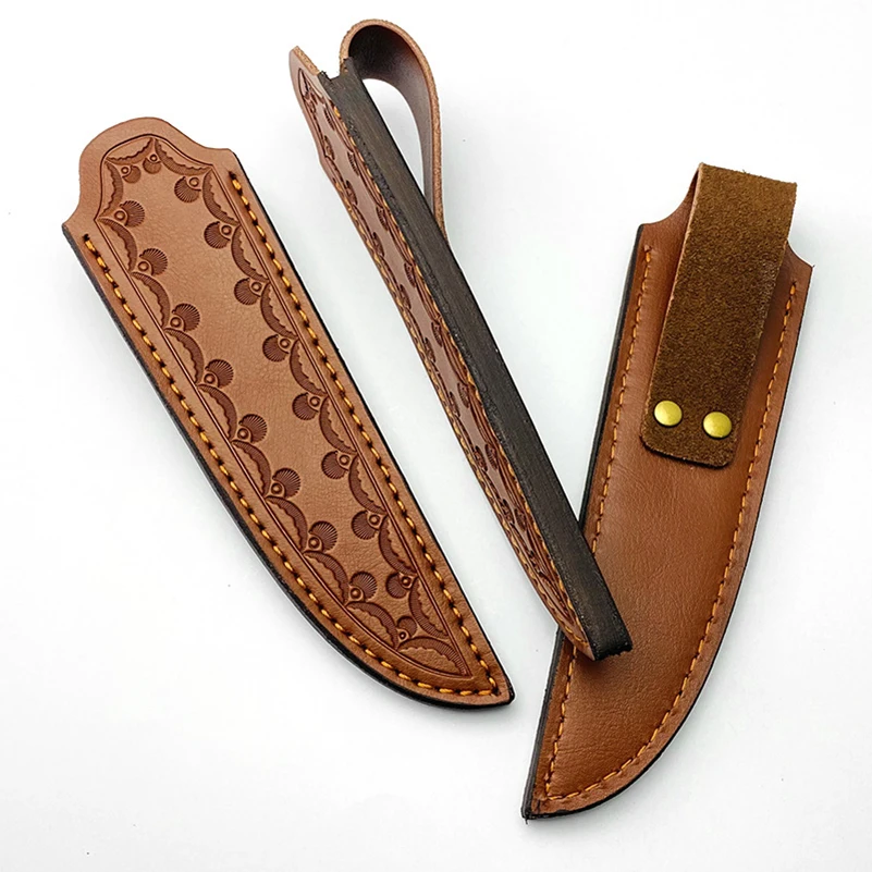 Funda de cuero de vaca para cuchillo, Funda de cuero de vaca tallado, bolsa de almacenamiento para pantalones, 1 unidad - imagen 4