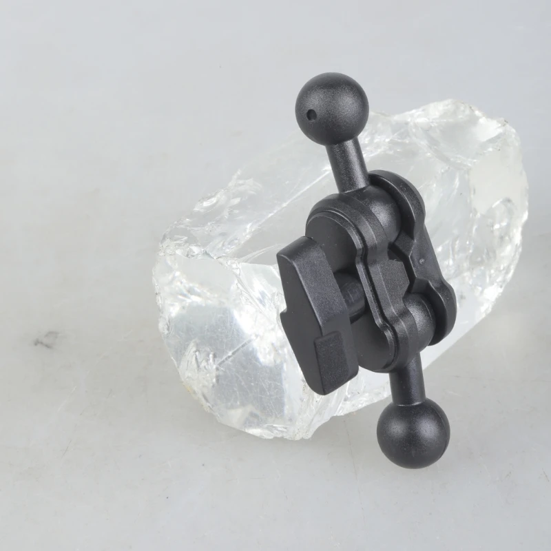 Brazo extensión cabeza esférica doble modificable 17mm para dispositivos montaje teléfono coche K1KF - imagen 2