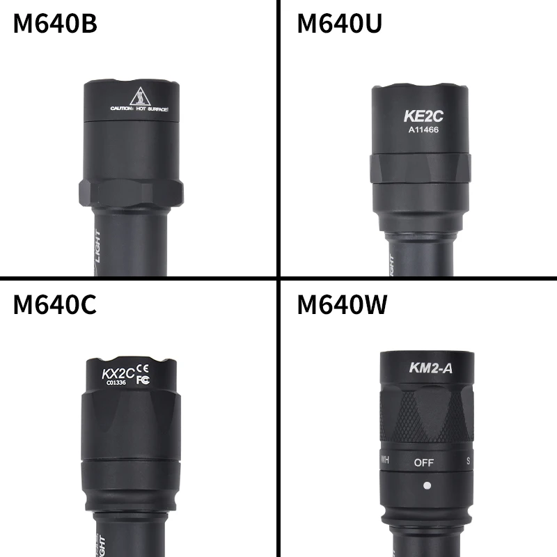 Linterna táctica Airsoft Surefir M600, M640B, M640C, M640, luz de explorador de armas, LED de alta potencia, compatible con m-lok Keymod, pistola de riel de 20mm - imagen 3