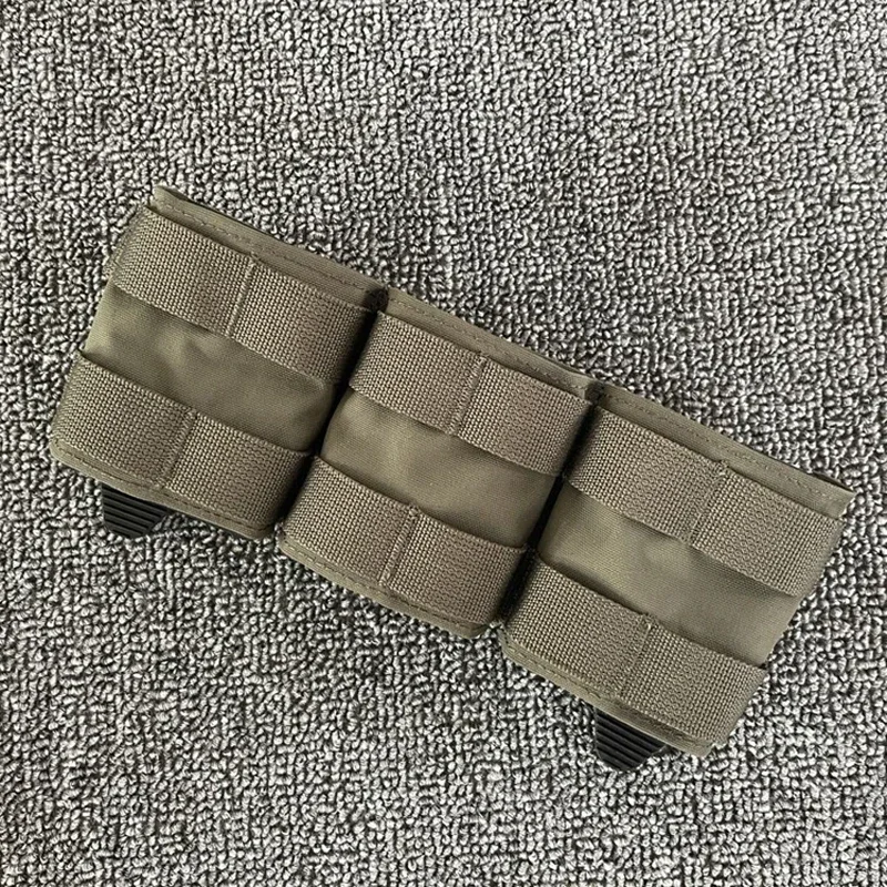 Bolsa táctica para revistas Triple 5,56, equipo de combate Airsoft Multicam Molle Mag, bolsa para munición, kit de herramientas de caza, bolsa con Clip para munición - imagen 5