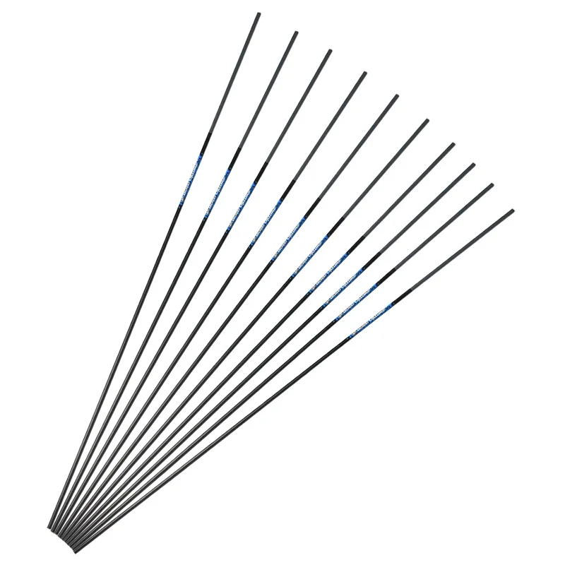 6/12 Uds 30 pulgadas flecha de carbono puro eje columna vertebral 500 600 700 800 900 1000 ID4.2mm arco de tiro con arco caza tiro objetivo flecha - imagen 5