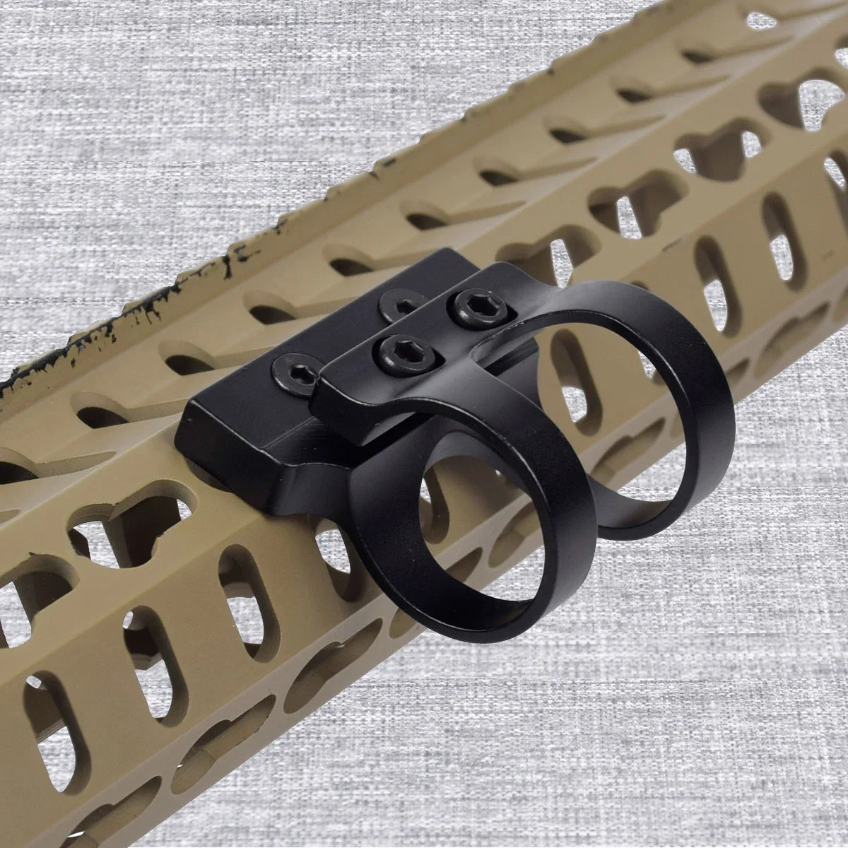 Linterna táctica compensada de 25,4mm, montaje de alcance, M-LOK, riel KEYMOD, mira de 45 grados, accesorios para pistola de caza Airsoft - imagen 3