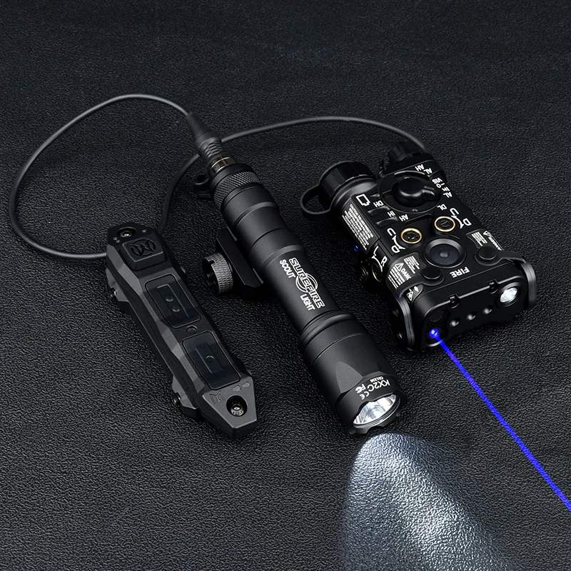 Láser táctico NGAL de aluminio IR, rojo, verde, azul, mira visible, luz estroboscópica blanca con SF M600 M300, luz de explorador, lámpara de caza - imagen 5