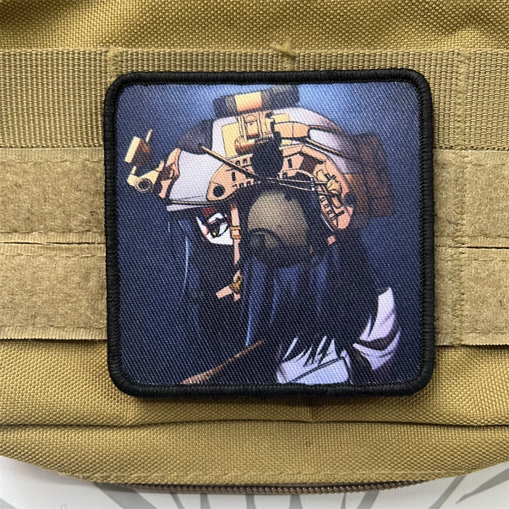 Parches de gancho con estampado de Anime Yuban Meiqin para chica, insignia de moral táctica, pegatina decorativa para mochila, súper electromagnética - imagen 5