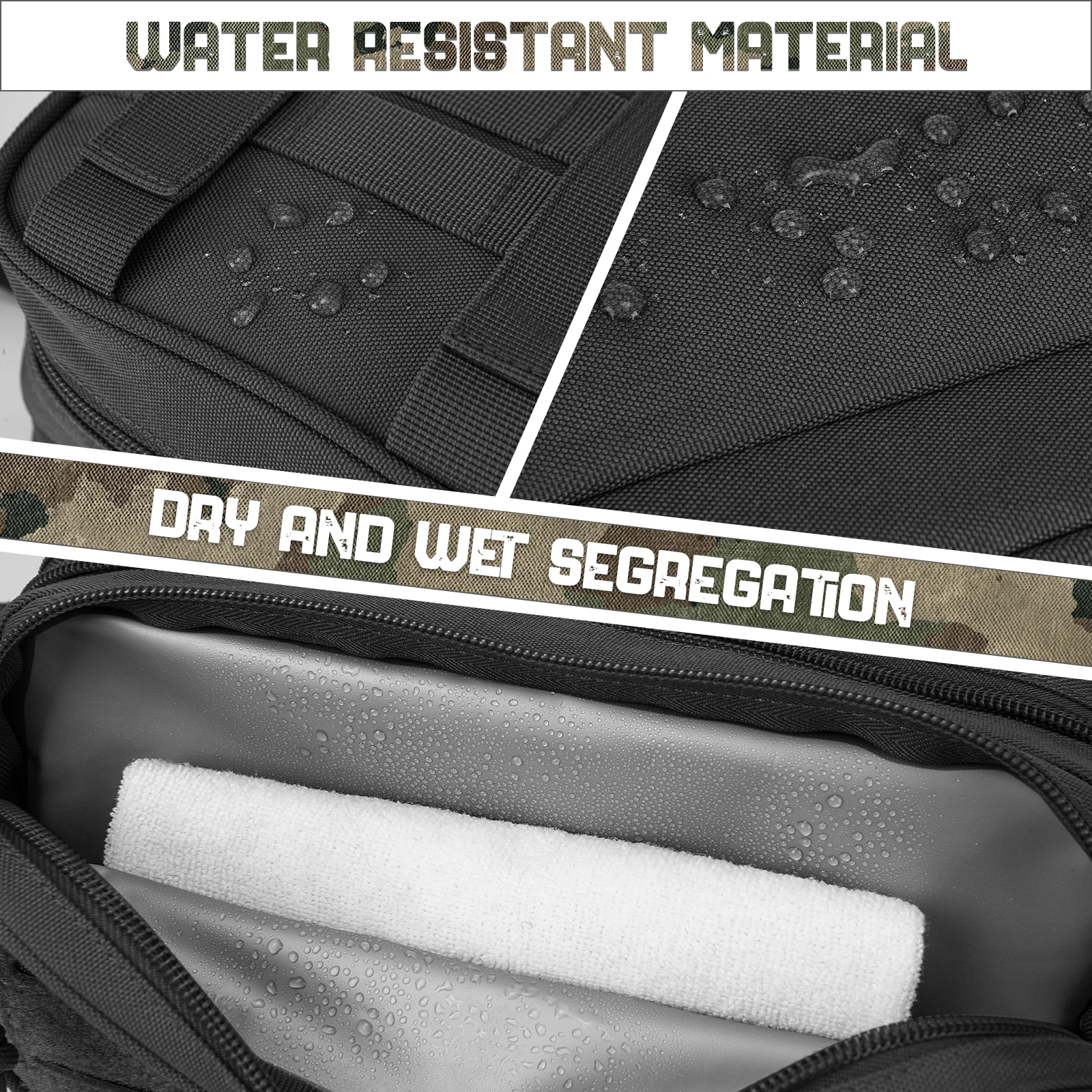Neceser táctico hombre MOLLE para viaje afeitado e higiene - imagen 5