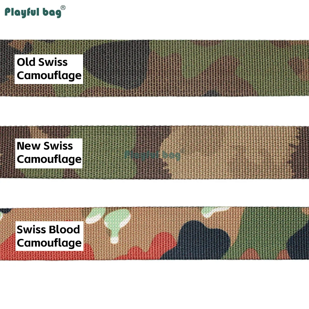 Cinta de Camuflaje Suiza de Doble Cara de 5 Metros y 25 mm de Ancho, Accesorio para Equipo Táctico y de Exterior, Correa para Proyectos de Bricolaje NA107 - imagen 5