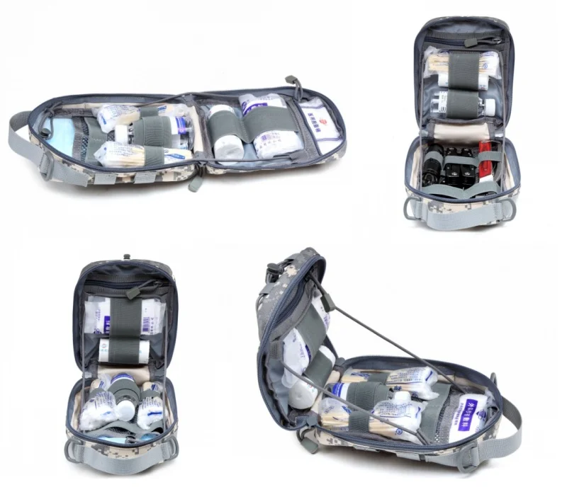 Bolso de hombro táctico para exteriores, bolsa Molle de utilidad EDC, paquete de cintura IFAK EMT, accesorios de caza de primeros auxilios médicos - imagen 3