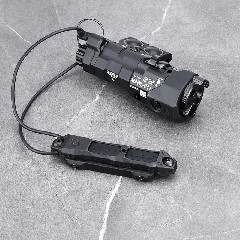 WADSN táctico MAWL C1 + rojo verde IR láser blanco linterna LED infrarroja con interruptor de presión de doble enchufe equipo de caza Airsoft - imagen 4