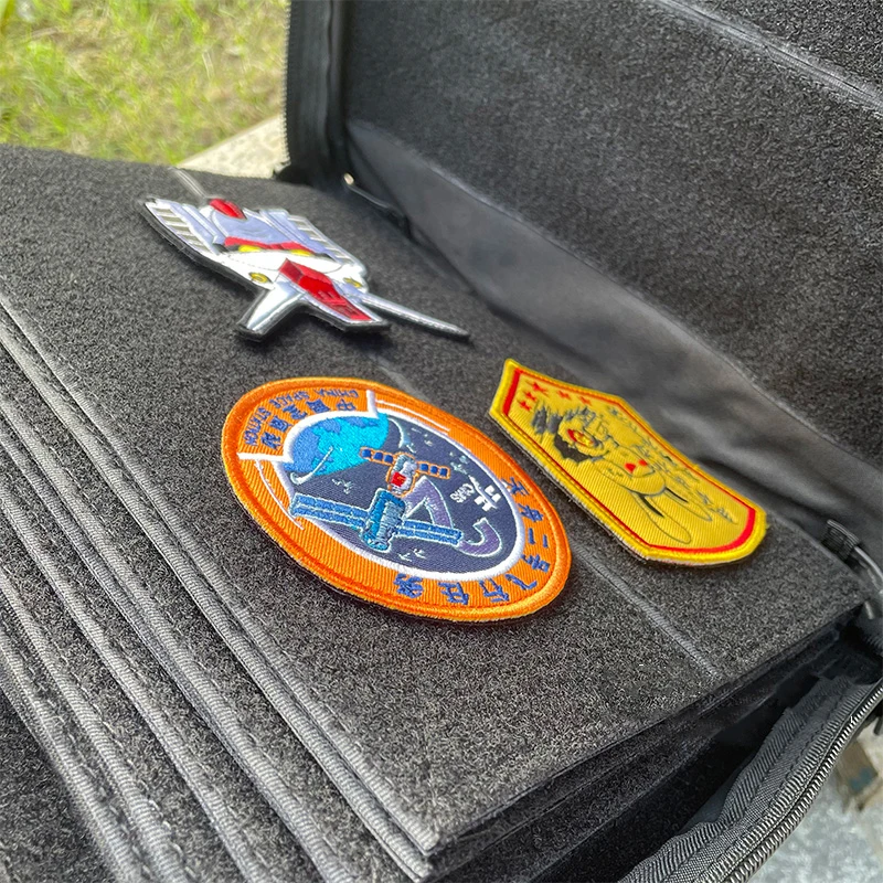 Bolsa de exhibición de almacenamiento de parches de PVC bordado, organizador de insignias tácticas, bolso de mano de gran capacidad, brazalete de colección DIY, 10 páginas - imagen 5