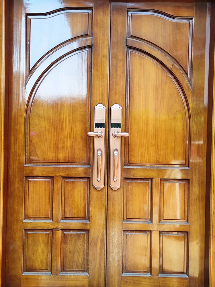 Reconocimiento facial de estilo europeo, cerradura de huella dactilar de villa totalmente automática, puerta antirrobo para el hogar, cerradura visual con contraseña - imagen 3