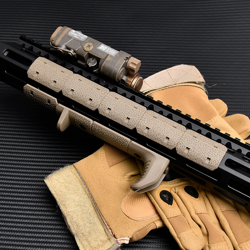 Panel de cubierta de riel táctico MLOK, Kit de riel de protección de manos de nailon, guardamanos de plástico Airsoft, accesorios de caza - imagen 5