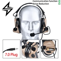 Auriculares tácticos C2 con micrófono y cancelación de ruido para tiro