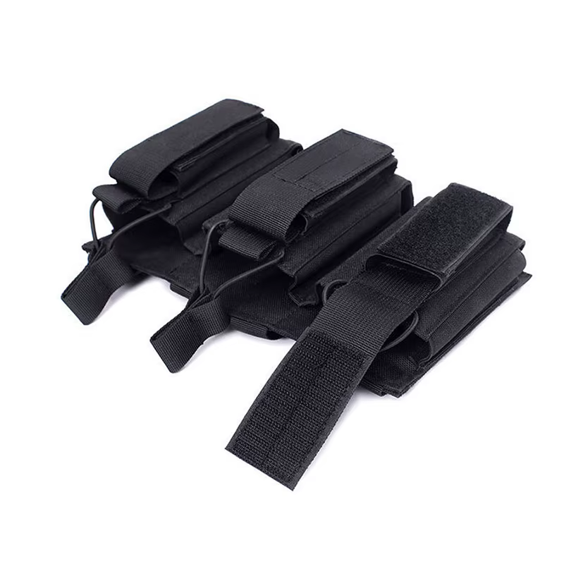 Bolsa táctica triple para cargadores MOLLE Universal Airsoft - imagen 2