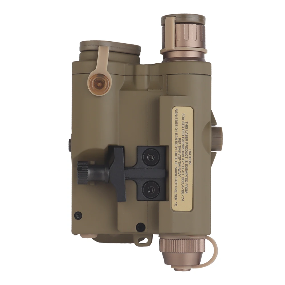 PEQ-15 linterna táctica láser rojo/verde e IR para airsoft - imagen 3