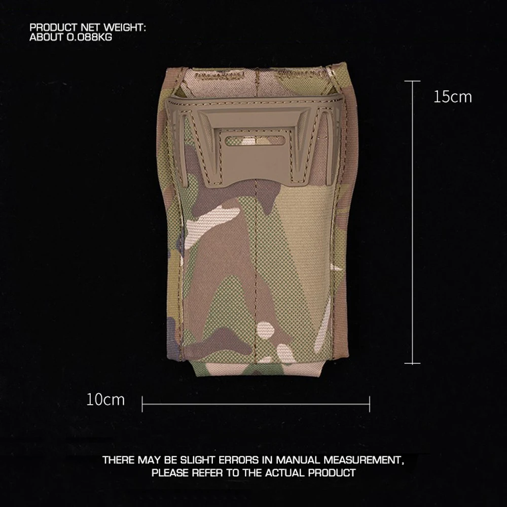 Bolsa Mag de calibre múltiple individual 5,56, bolsa Mag Airsoft de combate de caza de liberación rápida de perfil bajo, equipo de cinturón táctico MOLLE portátil - imagen 2