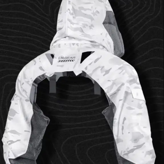 Traje de sombrero de equipo de combate, abrigo de rana transpirable para chaleco táctico de aparejo de pecho, camuflaje