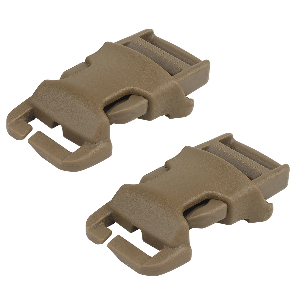 Hebilla de 1 pulgada, montaje en superficie de fijación rápida, correas tácticas Mil-spec MOLLE PALS, chaleco de caza Airsoft, punto de fijación Modular - imagen 2