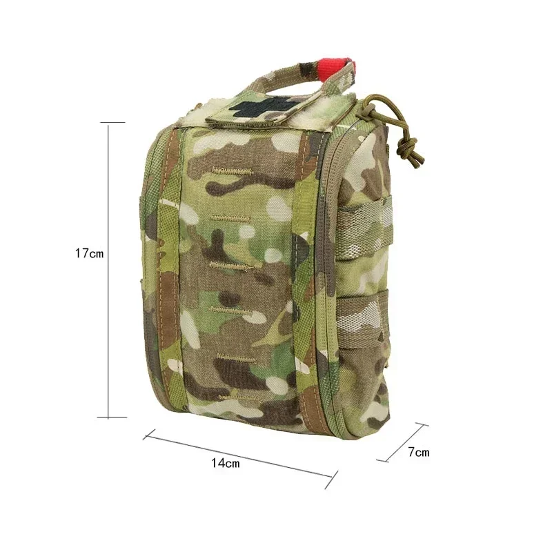 Botiquín de primeros auxilios táctico Airsoft EDC supervivencia Molle bolsa médica caza al aire libre Camping emergencia Multicam riñonera - imagen 3