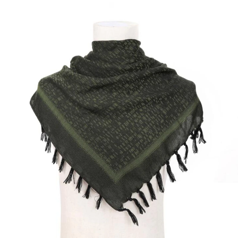 Shemagh algodón con borlas - Pañuelo táctico senderismo exterior - imagen 5