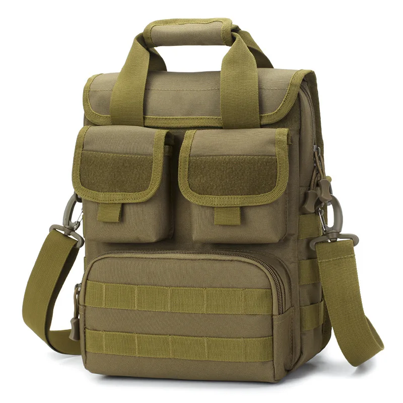 Bolso táctico mochila cruzada A4 camuflaje ripstop MOLLE hombro - imagen 2