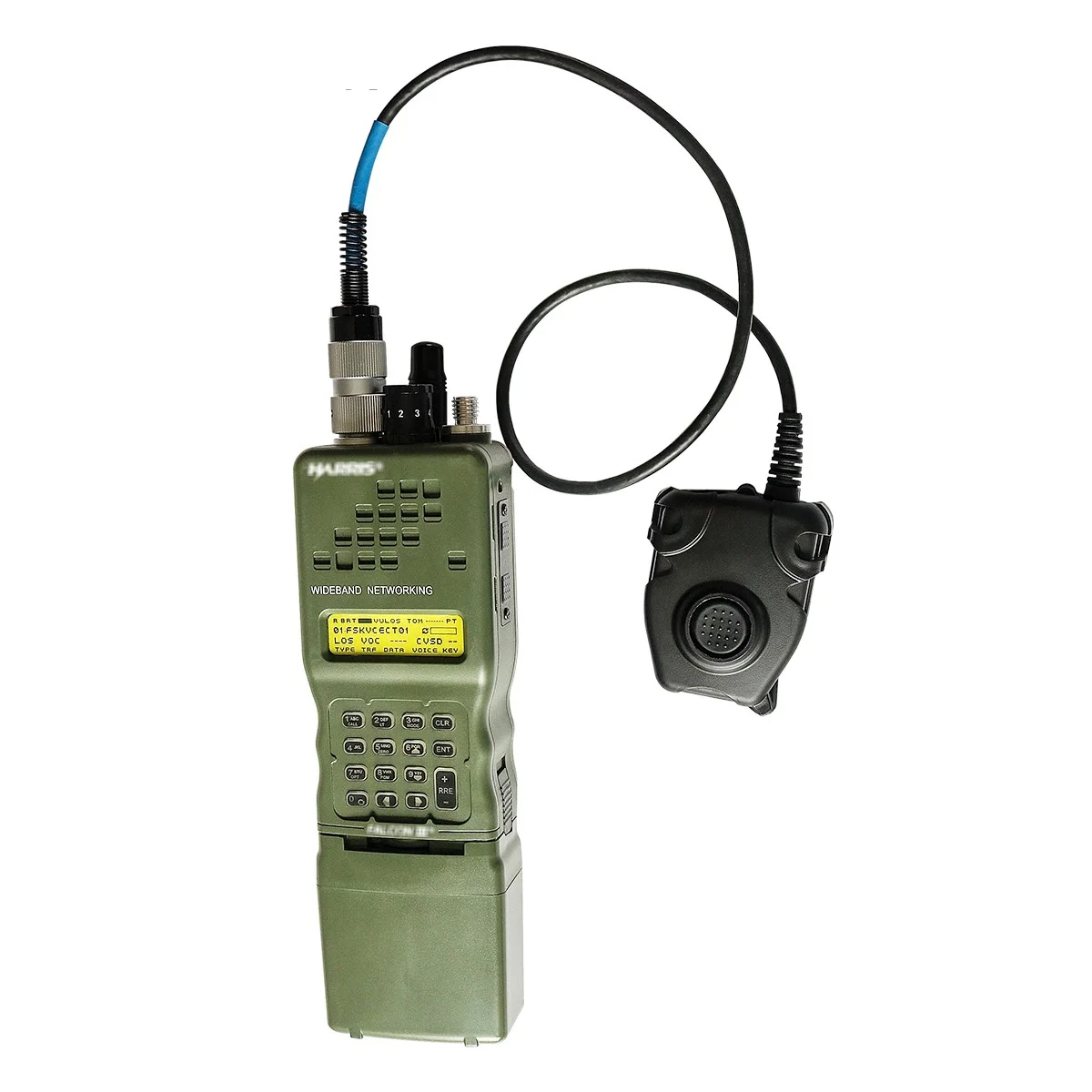 Base táctica Kenwood de 6 pines de AN/PRC-152 /PRC148, modelo simulado de walkie-talkie, antena plegable + accesorios de fotografía PTT de 6 pines - imagen 5