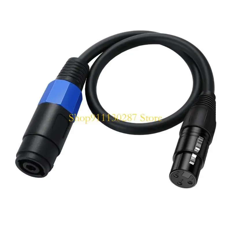 J1HC Speakon a XLR 3pin Cable extensión altavoz femenino con bloqueo torcer - imagen 5