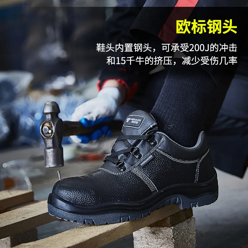 Zapatos de senderismo de cuero de vaca para hombre, botas de caza impermeables, zapatos de seguridad, botines de viaje tácticos, zapatos de trabajo, zapatillas de deporte para mujer - imagen 4