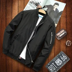 Chaqueta bomber hombre talla grande transición moto cuello cremallera