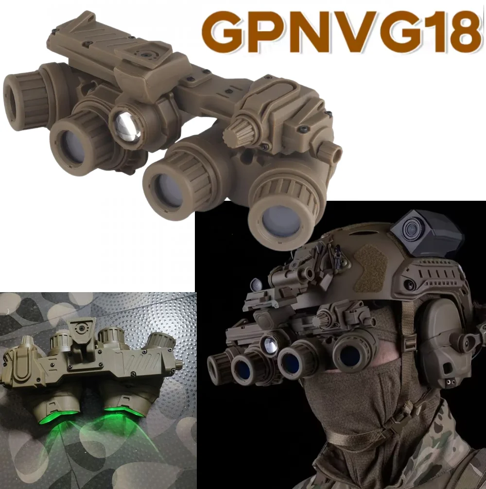 Gafas luminosas de visión nocturna GPNVG 18, versión de fusión térmica, casco táctico NVG DUMMY, modelo, casco Airsoft, accesorios decorativos