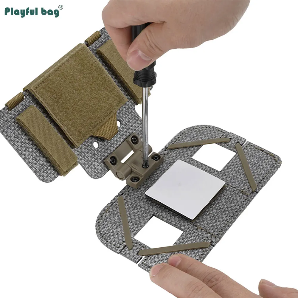 Chaleco táctico tablero de navegación soporte para teléfono móvil soporte Molle ligero Airsoft soporte para tablero de teléfono al aire libre NA86 - imagen 3