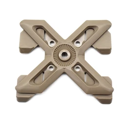 Adaptador MOLLE táctica de rotación total para chaleco y bolsa