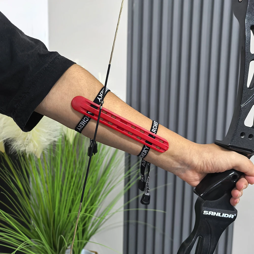 Protector de brazo tiro con arco de plástico duro ajustable