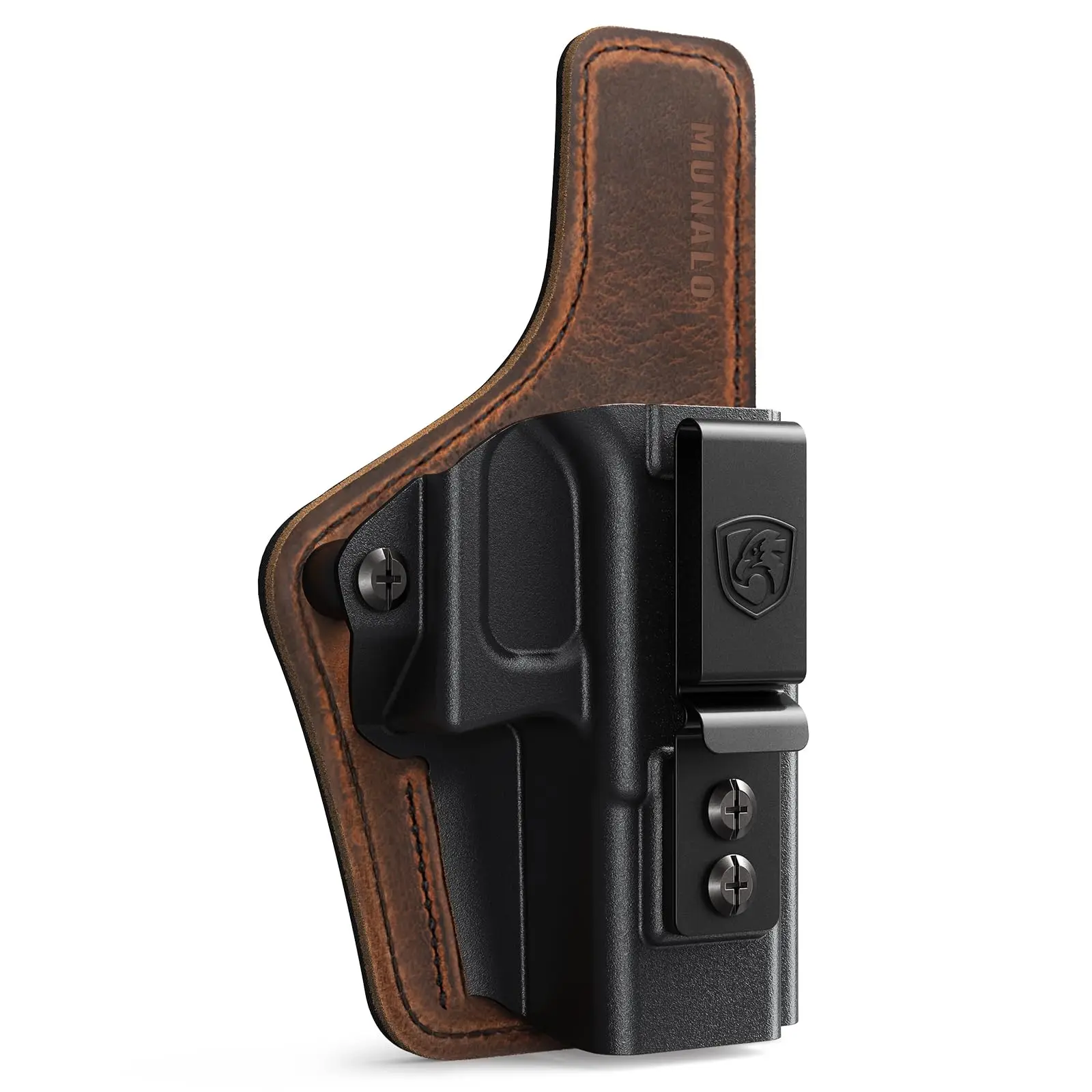 Funda IWB de transporte oculto compatible con Glock 19 (G19 Gen 3/4/5),19X,44,45,23,32 Funda de cuero Ideal para cinturilla interior - imagen 2