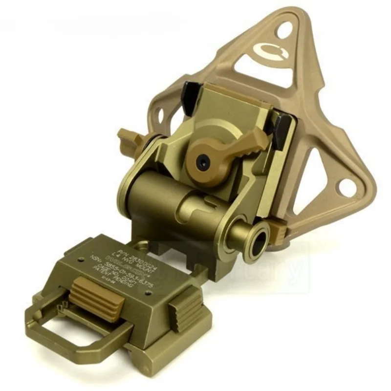 Soporte de marco de casco de aluminio, adaptador de cubierta NVG, riel de arco esqueleto de 3 orificios, aluminio ligero para casco FAST MICH - imagen 5