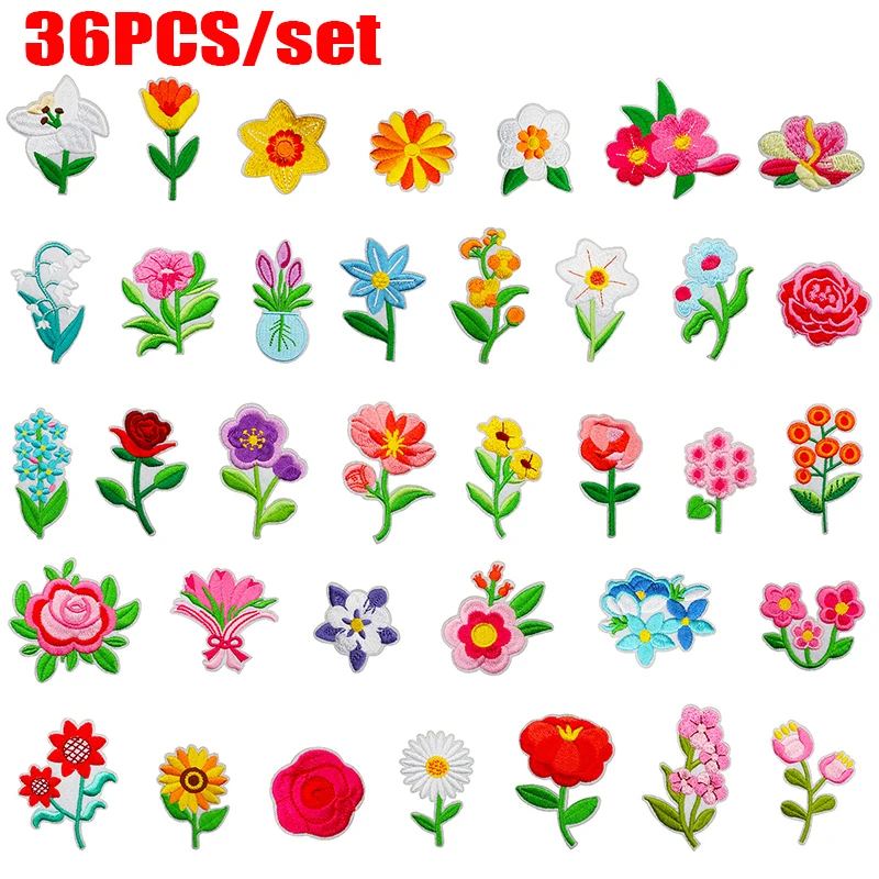 Parches bordados flores pequeñas para personalizar chalecos MOLLE - imagen 4