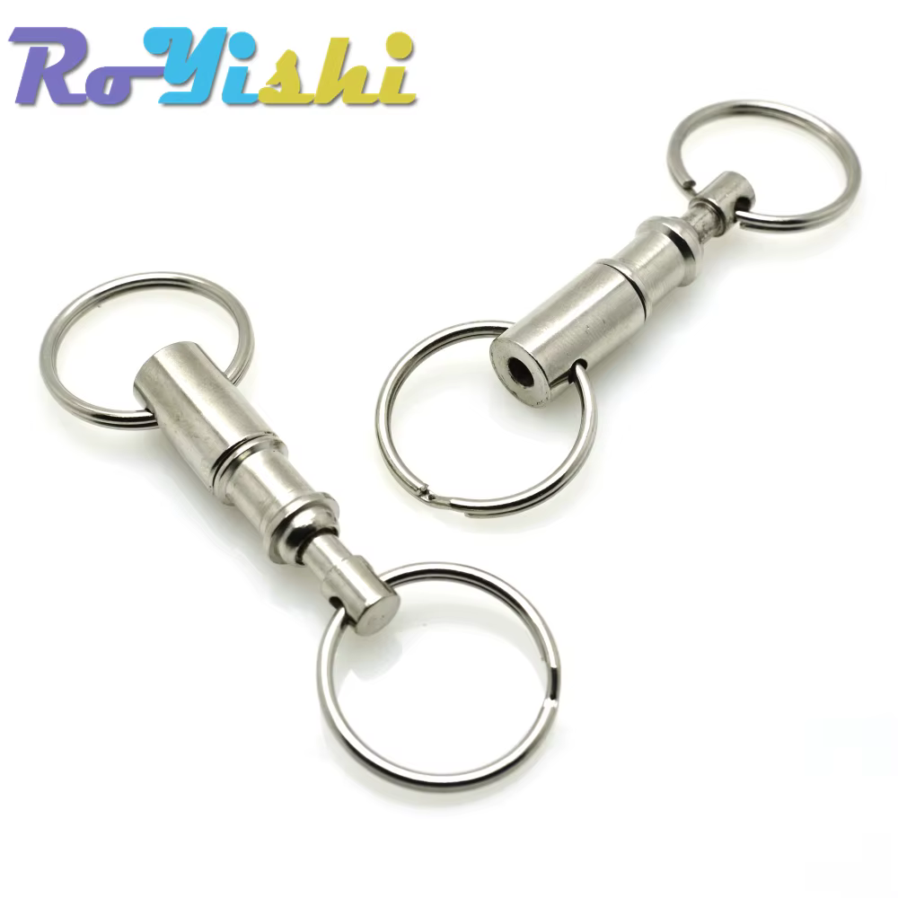 Llavero táctico de liberación rápida – Acero desmontable doble - imagen 5