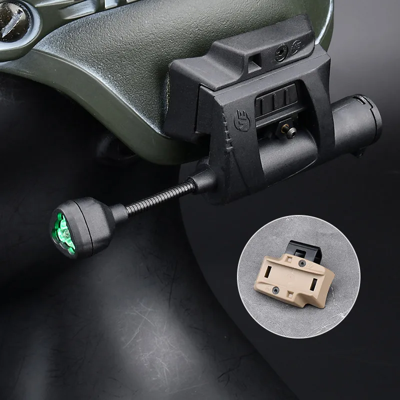 Luz táctica militar rápida para casco, lámpara LED de señal de seguridad de supervivencia al aire libre, iluminador IR rojo, verde y blanco, MPLS 4 GEN2 - imagen 3