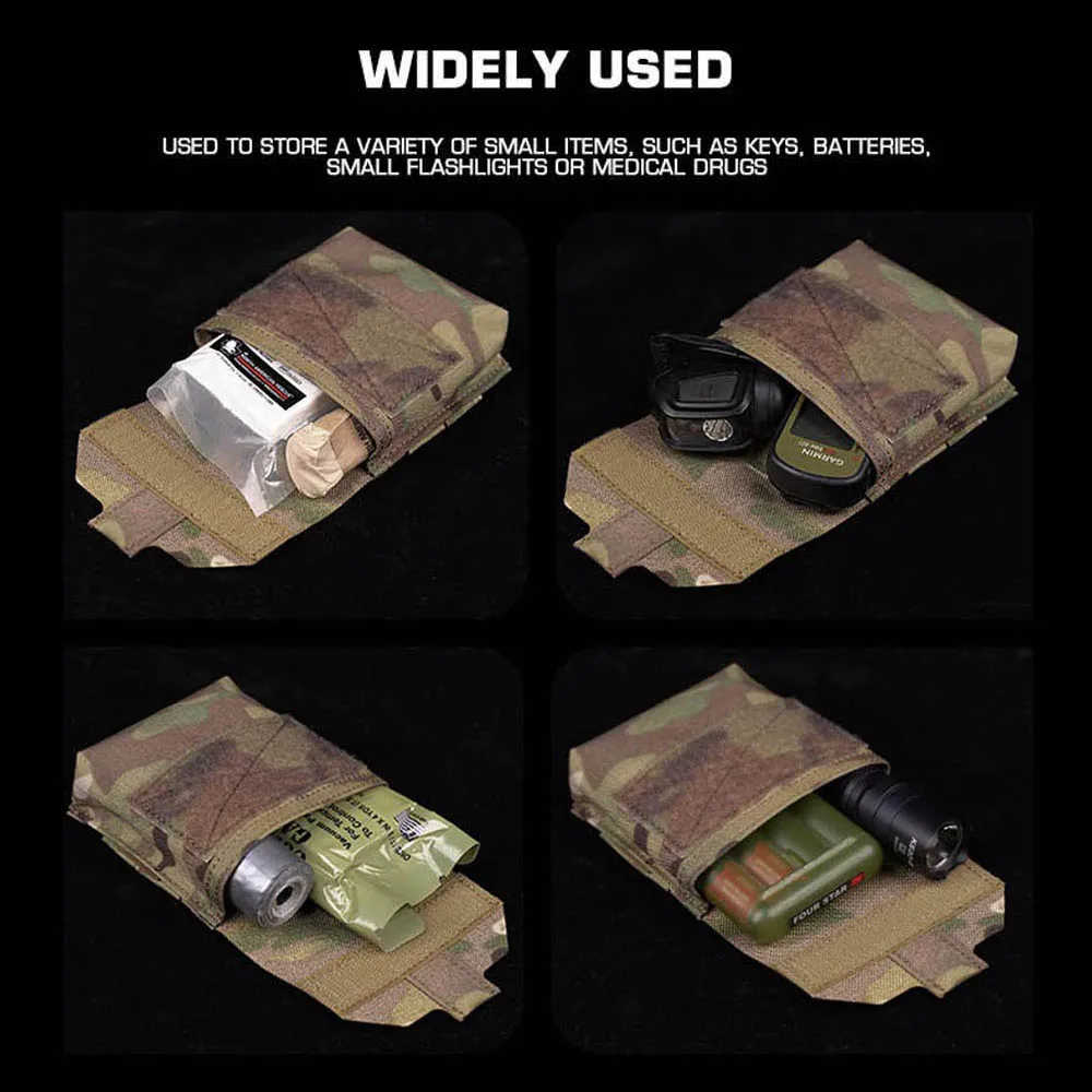 Bolsa táctica Molle para cinturón, ligera, para exteriores, caza, Camping, supervivencia, bolsa médica de emergencia, CS, juego de guerra, bolsa de reciclaje de artículos diversos - imagen 5