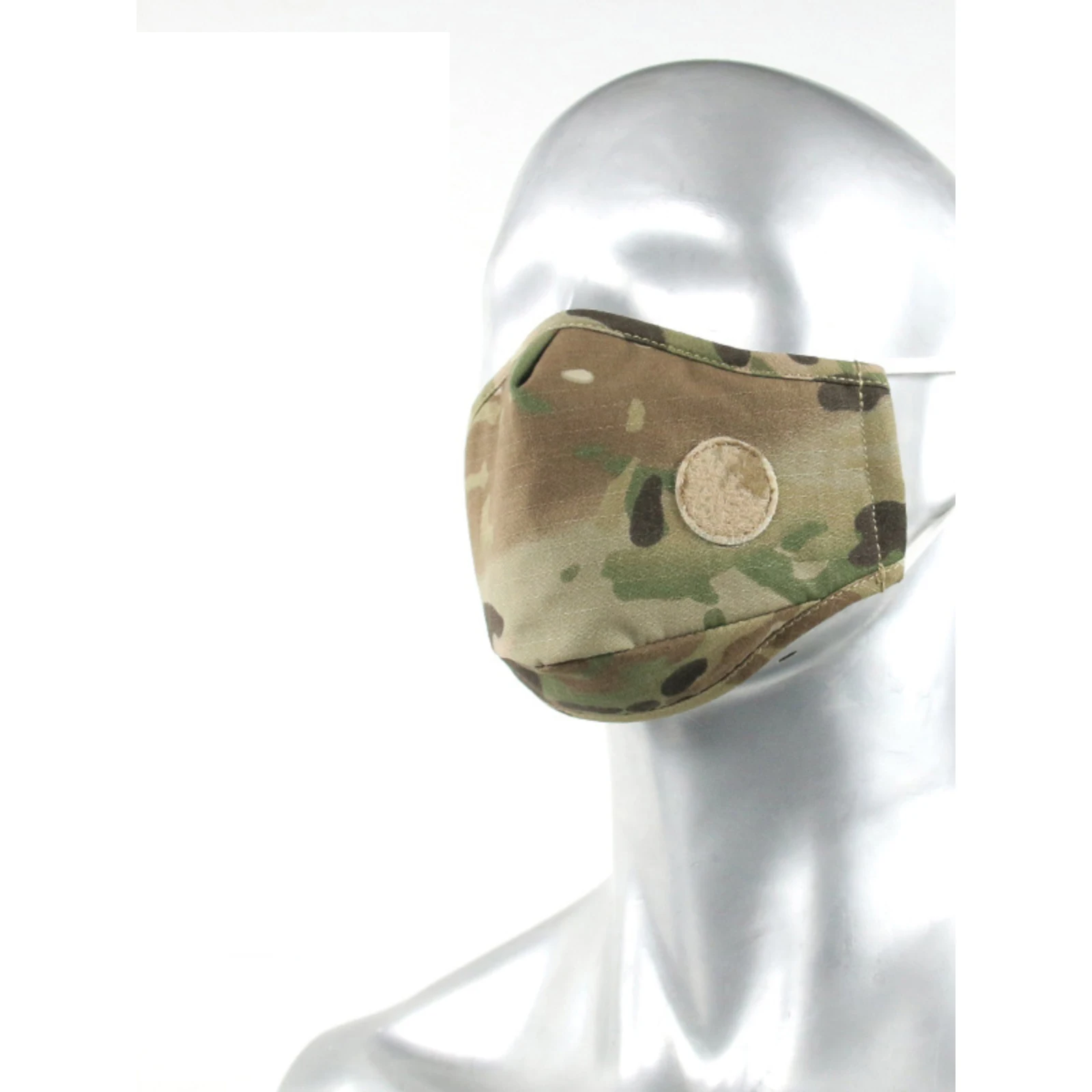 Mascarilla táctica transpirable con protección contra el polvo, correa ajustable para las orejas, máscara de camuflaje para exteriores, personalizable - imagen 2