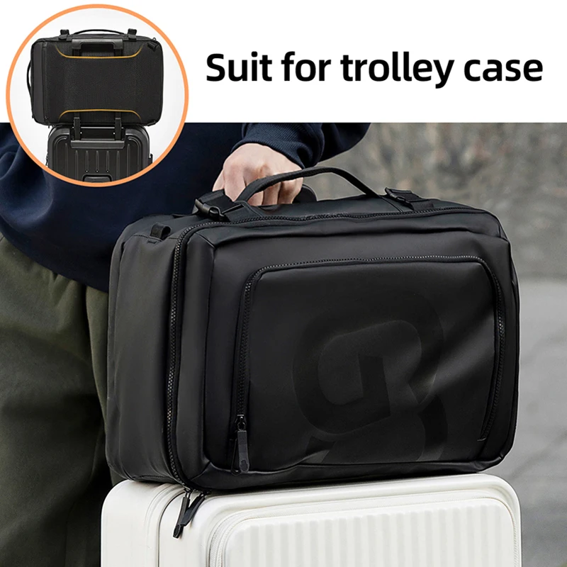 Mochila de viaje grande para hombres y mujeres, bolso cruzado para gimnasio, seco y húmedo al aire libre, bolsa de almacenamiento de equipaje para viajes de negocios, bolsas para ordenador portátil para estudiantes - imagen 5