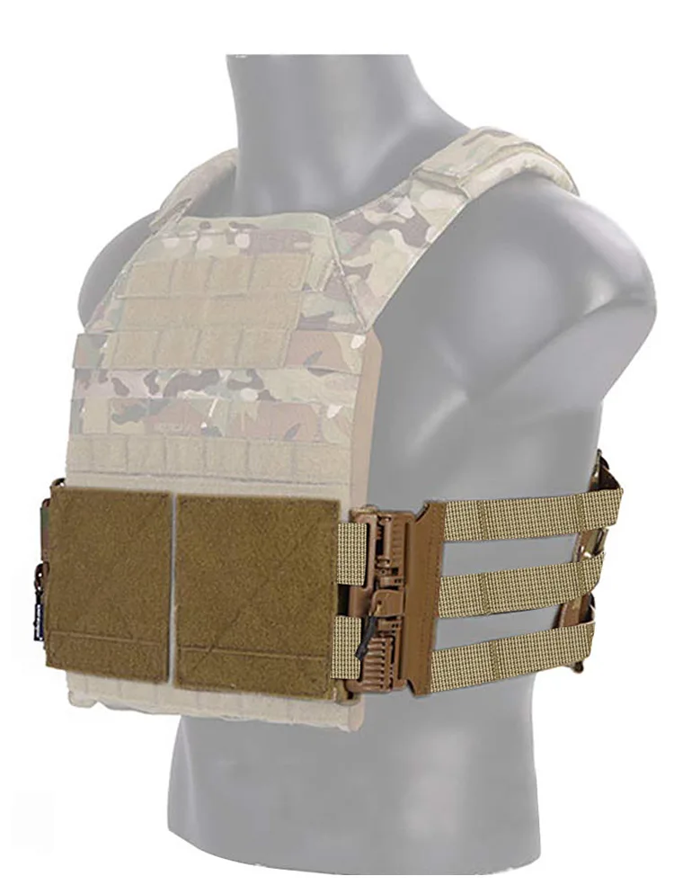 Cinturón táctico ajustable para caza, accesorios de chaleco táctico de extracción rápida, cinturón Universal para Airsoft, hebilla de liberación rápida, 2 piezas - imagen 5