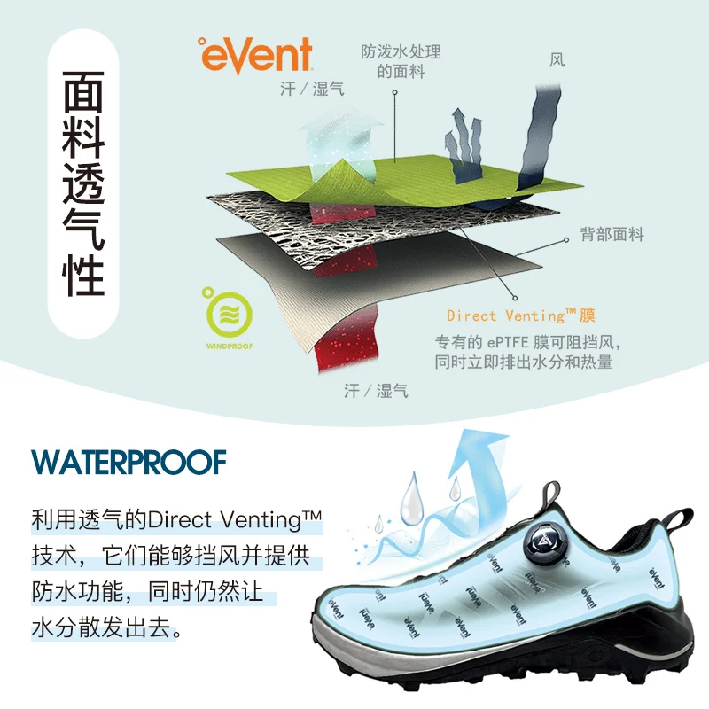 HUMTTO Event Zapatillas impermeables de montaña con absorción - imagen 4