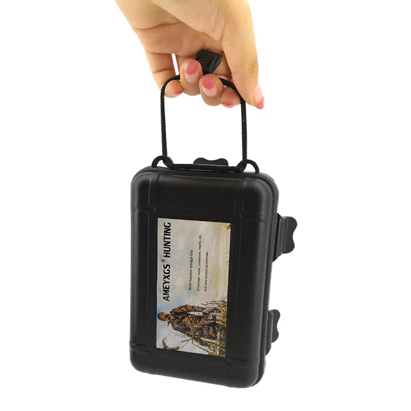 Cajas portátiles de flecha para tiro con arco, caja de punta de flecha pequeña, mediana y grande, para deportes al aire libre, caza, pesca, accesorios de tiro, 1 Uds. - imagen 5