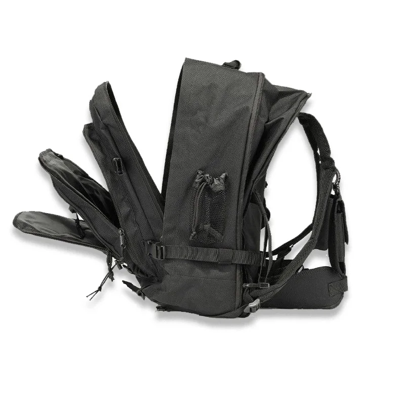 Mochila táctica militar, mochila de asalto Molle del ejército, viajes grandes para hombres, Camping, caza, mochila expandible para senderismo, 60L - imagen 5