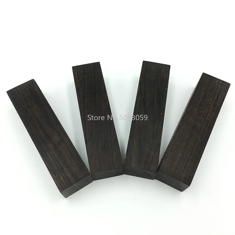 Madera de ébano de África Oriental, Material para hacer mango de cuchillo DIY, suministros de materia prima artesanal de madera negra de varios tamaños, 1 unidad - imagen 4