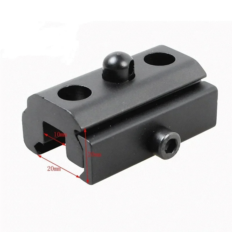 Adaptador de bípode estilo QD Harris, perno giratorio de 20mm, accesorios de caza de montaje en riel Picatinny Weaver - imagen 3