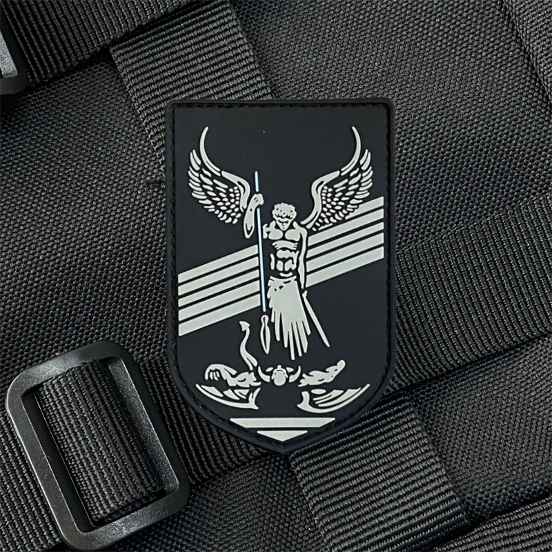 Parche de Ángel Michael, insignia de moral táctica, gancho y bucle de Pvc, mochila militar, accesorios de decoración de ropa, brazalete adhesivo - imagen 2