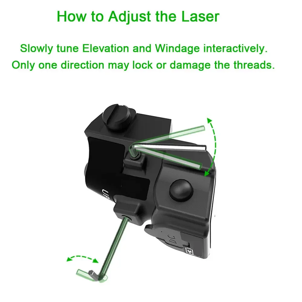 Mira láser compacta táctica G2 G2C G3 G3C 9mm TS9 Glock 17 19 PX4 punto verde azul rojo Para Pistola Arma Mira láser - imagen 5