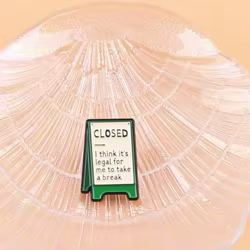 Pin de esmalte broche sarcástico para sombrero, frase divertida